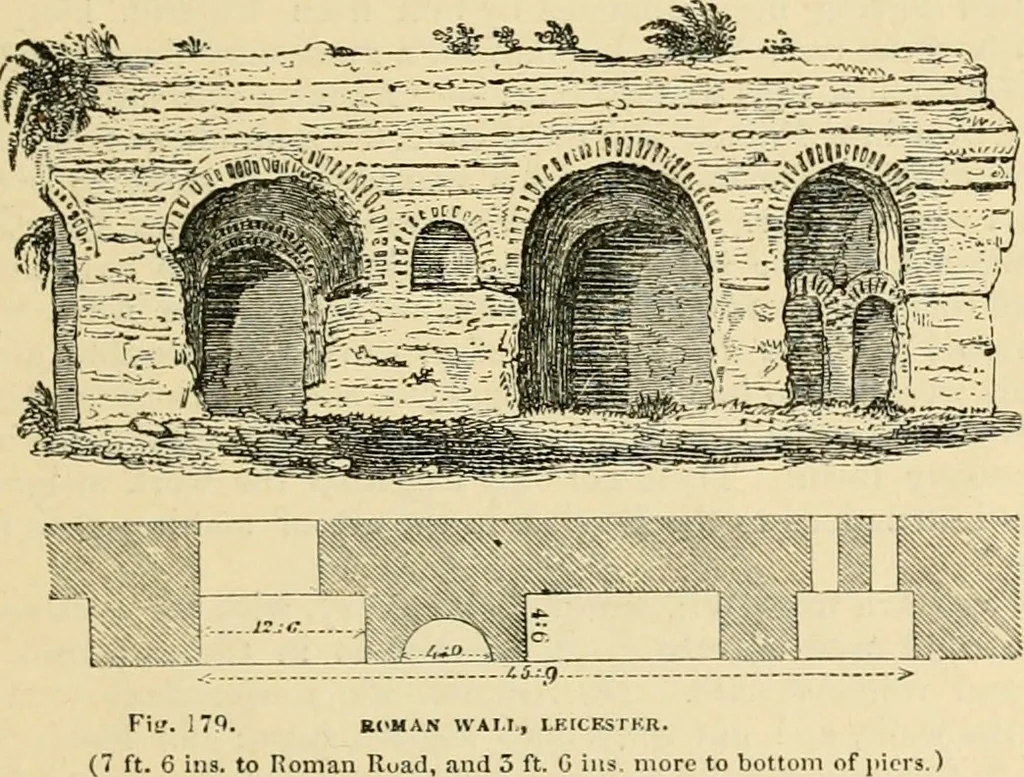 An illustration from An encyclopaedia of architecture, historical, theoretical, & practical. New ed., rev., portions rewritten, and with additions by Wyatt Papworth, 1888, leaf 186