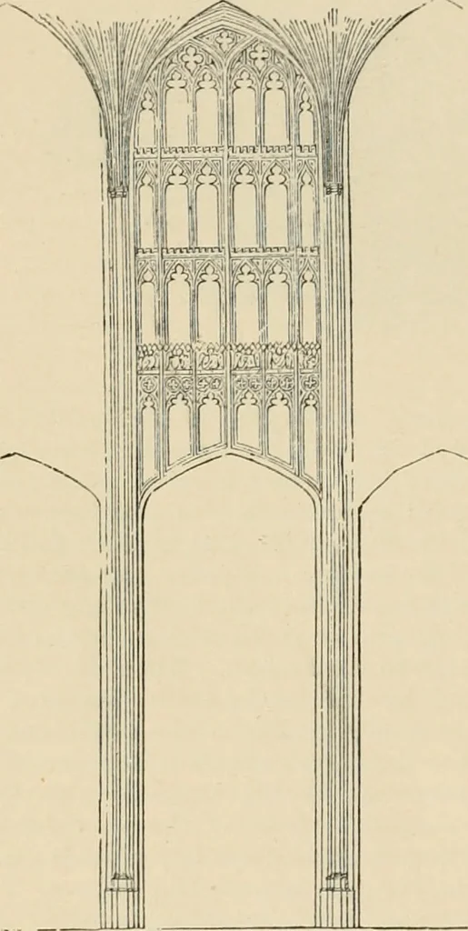 An illustration from An encyclopaedia of architecture, historical, theoretical, & practical. New ed., rev., portions rewritten, and with additions by Wyatt Papworth, 1888, leaf 207