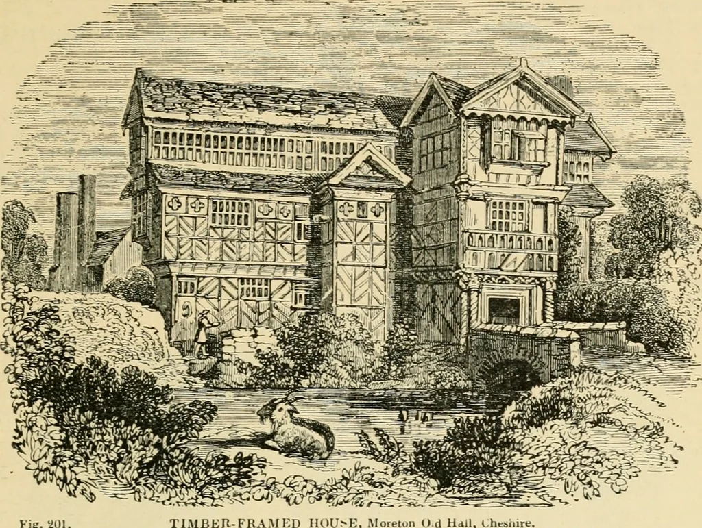 An illustration from An encyclopaedia of architecture, historical, theoretical, & practical. New ed., rev., portions rewritten, and with additions by Wyatt Papworth, 1888, leaf 220
