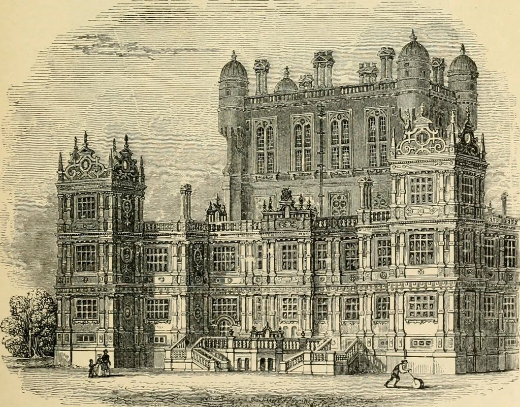 An illustration from An encyclopaedia of architecture, historical, theoretical, & practical. New ed., rev., portions rewritten, and with additions by Wyatt Papworth, 1888, leaf 222