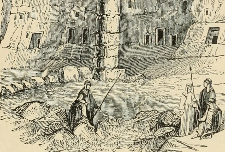 An illustration from An encyclopaedia of architecture, historical, theoretical, & practical. New ed., rev., portions rewritten, and with additions by Wyatt Papworth, 1888, leaf 23