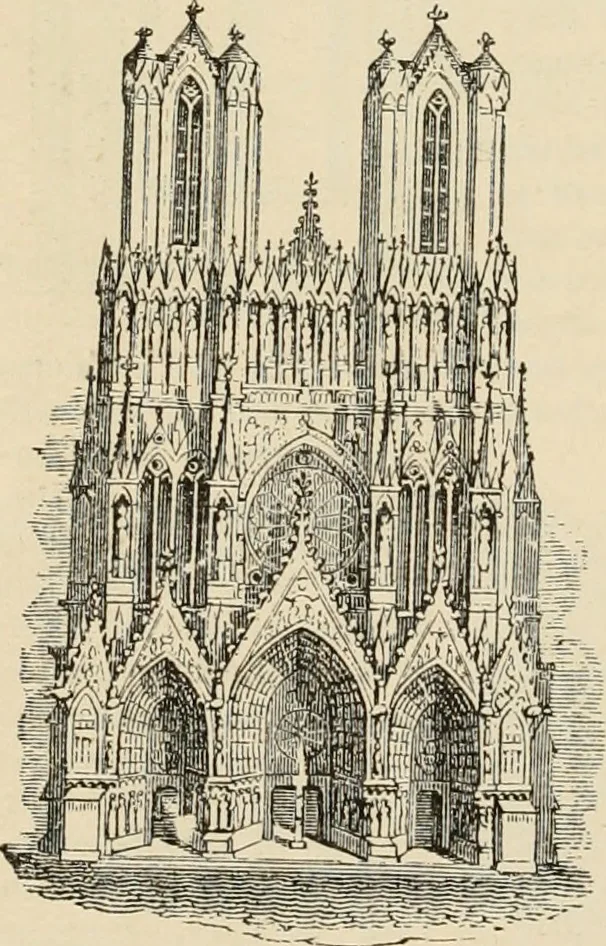 An illustration from An encyclopaedia of architecture, historical, theoretical, & practical. New ed., rev., portions rewritten, and with additions by Wyatt Papworth, 1888, leaf 257