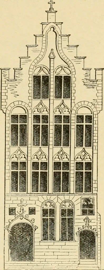 An illustration from An encyclopaedia of architecture, historical, theoretical, & practical. New ed., rev., portions rewritten, and with additions by Wyatt Papworth, 1888, leaf 266