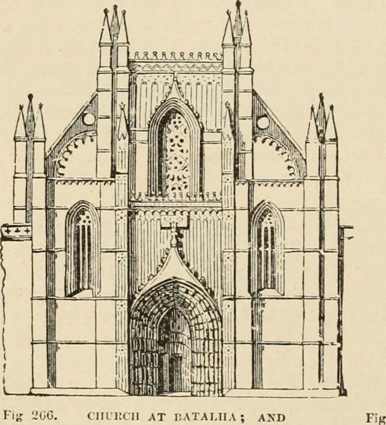 An illustration from An encyclopaedia of architecture, historical, theoretical, & practical. New ed., rev., portions rewritten, and with additions by Wyatt Papworth, 1888, leaf 277