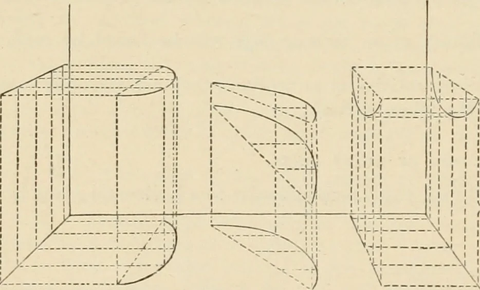 An illustration from An encyclopaedia of architecture, historical, theoretical, & practical. New ed., rev., portions rewritten, and with additions by Wyatt Papworth, 1888, leaf 341