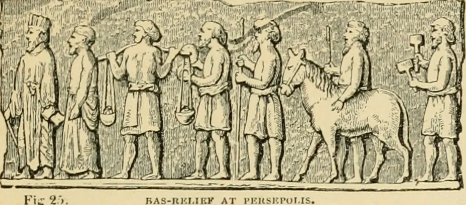 An illustration from An encyclopaedia of architecture, historical, theoretical, & practical. New ed., rev., portions rewritten, and with additions by Wyatt Papworth, 1888, leaf 42