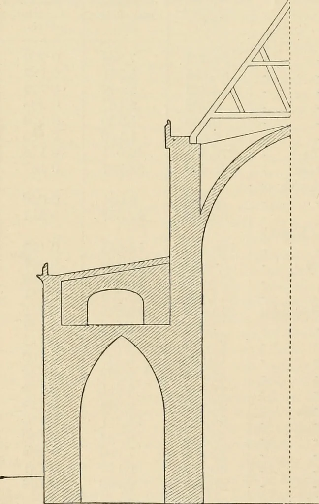 An illustration from An encyclopaedia of architecture, historical, theoretical, & practical. New ed., rev., portions rewritten, and with additions by Wyatt Papworth, 1888, leaf 431