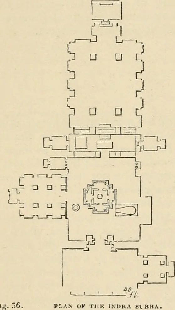 An illustration from An encyclopaedia of architecture, historical, theoretical, & practical. New ed., rev., portions rewritten, and with additions by Wyatt Papworth, 1888, leaf 47