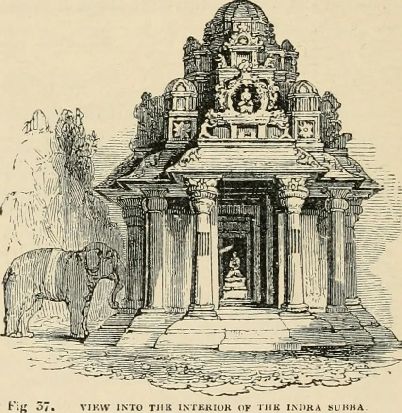An illustration from An encyclopaedia of architecture, historical, theoretical, & practical. New ed., rev., portions rewritten, and with additions by Wyatt Papworth, 1888, leaf 47