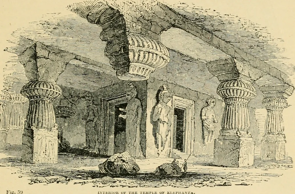 An illustration from An encyclopaedia of architecture, historical, theoretical, & practical. New ed., rev., portions rewritten, and with additions by Wyatt Papworth, 1888, leaf 48