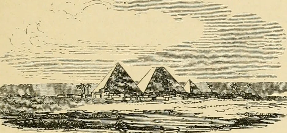 An illustration from An encyclopaedia of architecture, historical, theoretical, & practical. New ed., rev., portions rewritten, and with additions by Wyatt Papworth, 1888, leaf 54