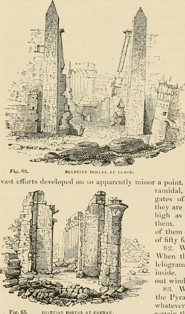 An illustration from An encyclopaedia of architecture, historical, theoretical, & practical. New ed., rev., portions rewritten, and with additions by Wyatt Papworth, 1888, leaf 59