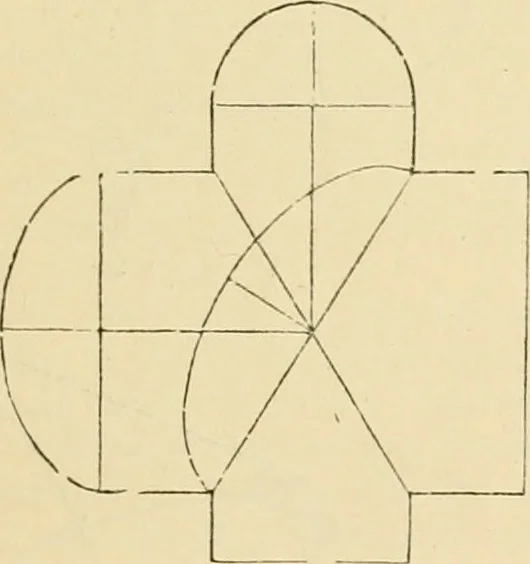 An illustration from An encyclopaedia of architecture, historical, theoretical, & practical. New ed., rev., portions rewritten, and with additions by Wyatt Papworth, 1888, leaf 614