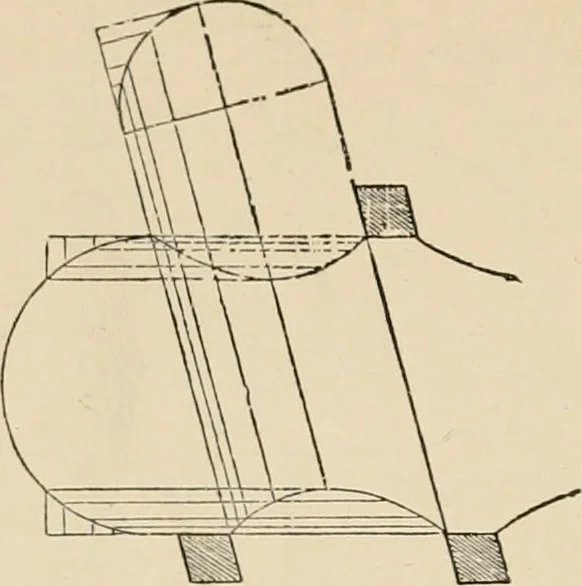 An illustration from An encyclopaedia of architecture, historical, theoretical, & practical. New ed., rev., portions rewritten, and with additions by Wyatt Papworth, 1888, leaf 615