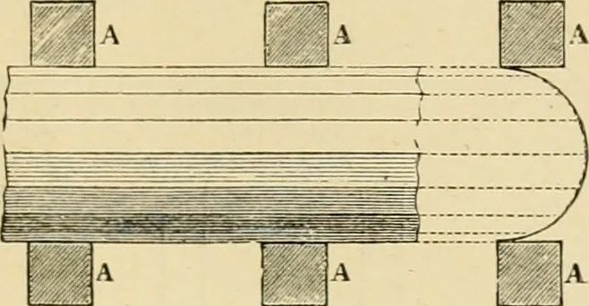 An illustration from An encyclopaedia of architecture, historical, theoretical, & practical. New ed., rev., portions rewritten, and with additions by Wyatt Papworth, 1888, leaf 616