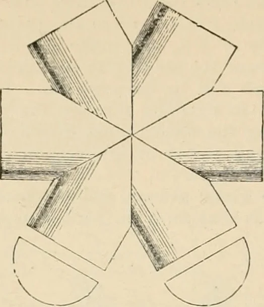 An illustration from An encyclopaedia of architecture, historical, theoretical, & practical. New ed., rev., portions rewritten, and with additions by Wyatt Papworth, 1888, leaf 617