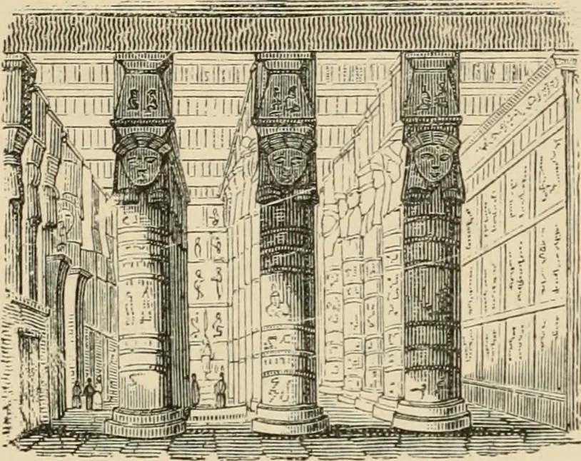 An illustration from An encyclopaedia of architecture, historical, theoretical, & practical. New ed., rev., portions rewritten, and with additions by Wyatt Papworth, 1888, leaf 63
