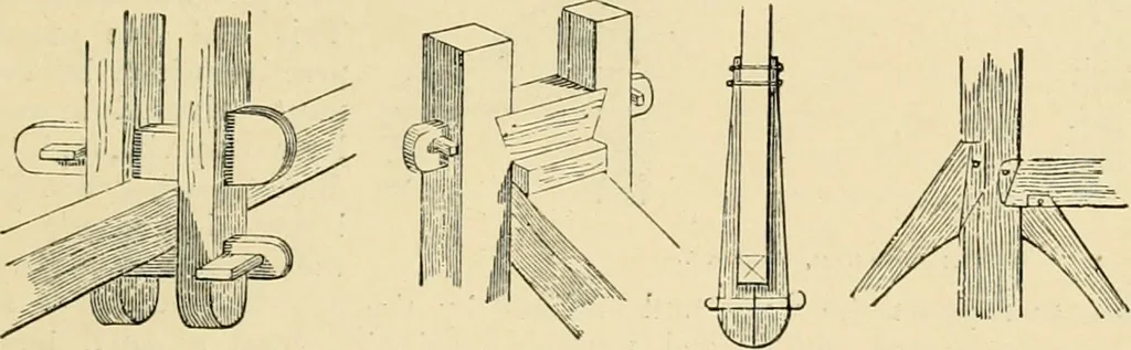 An illustration from An encyclopaedia of architecture, historical, theoretical, & practical. New ed., rev., portions rewritten, and with additions by Wyatt Papworth, 1888, leaf 656