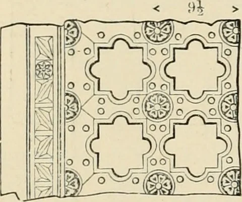 An illustration from An encyclopaedia of architecture, historical, theoretical, & practical. New ed., rev., portions rewritten, and with additions by Wyatt Papworth, 1888, leaf 679