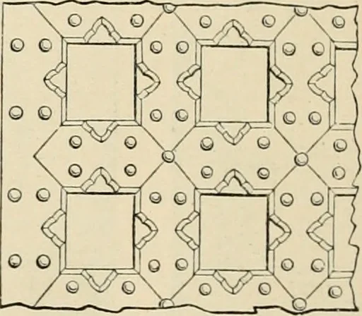An illustration from An encyclopaedia of architecture, historical, theoretical, & practical. New ed., rev., portions rewritten, and with additions by Wyatt Papworth, 1888, leaf 679