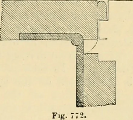 An illustration from An encyclopaedia of architecture, historical, theoretical, & practical. New ed., rev., portions rewritten, and with additions by Wyatt Papworth, 1888, leaf 682