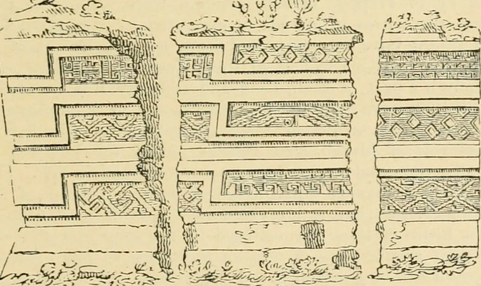 An illustration from An encyclopaedia of architecture, historical, theoretical, & practical. New ed., rev., portions rewritten, and with additions by Wyatt Papworth, 1888, leaf 70