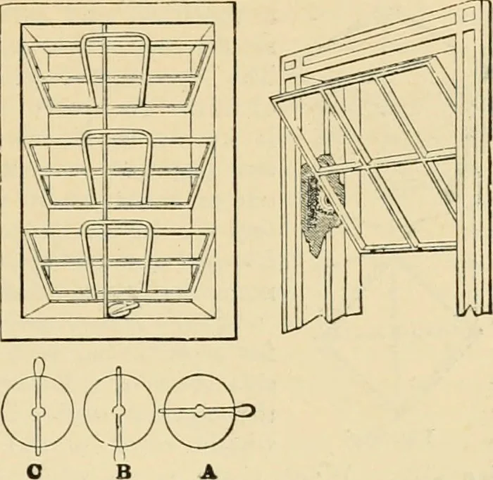 An illustration from An encyclopaedia of architecture, historical, theoretical, & practical. New ed., rev., portions rewritten, and with additions by Wyatt Papworth, 1888, leaf 764