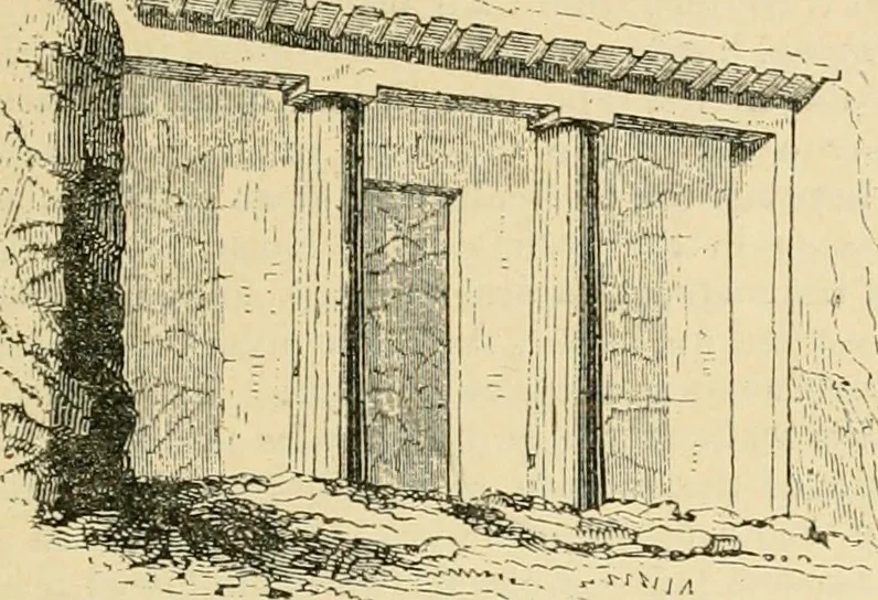 An illustration from An encyclopaedia of architecture, historical, theoretical, & practical. New ed., rev., portions rewritten, and with additions by Wyatt Papworth, 1888, leaf 78