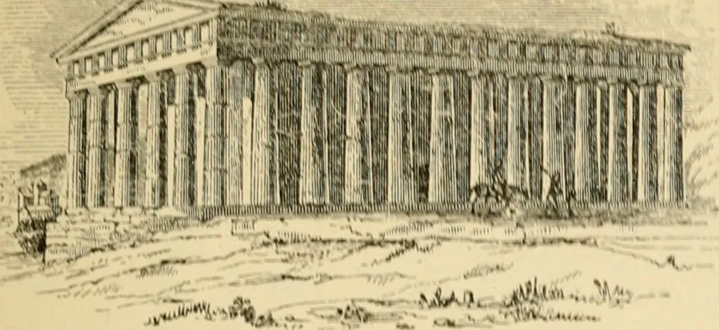 An illustration from An encyclopaedia of architecture, historical, theoretical, & practical. New ed., rev., portions rewritten, and with additions by Wyatt Papworth, 1888, leaf 88