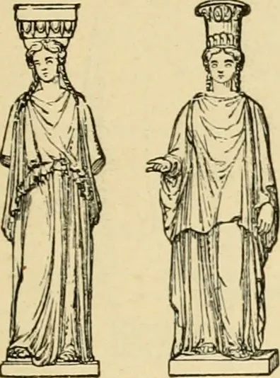 An illustration from An encyclopaedia of architecture, historical, theoretical, & practical. New ed., rev., portions rewritten, and with additions by Wyatt Papworth, 1888, leaf 92