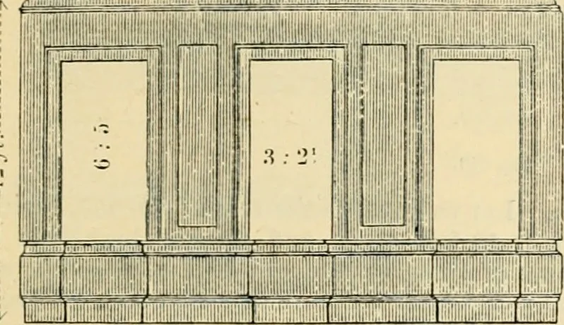 An illustration from An encyclopaedia of architecture, historical, theoretical, & practical. New ed., rev., portions rewritten, and with additions by Wyatt Papworth, 1888, leaf 938