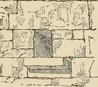 An illustration from An encyclopaedia of architecture, historical, theoretical, & practical. New ed., rev., portions rewritten, and with additions by Wyatt Papworth, 1888, leaf 95