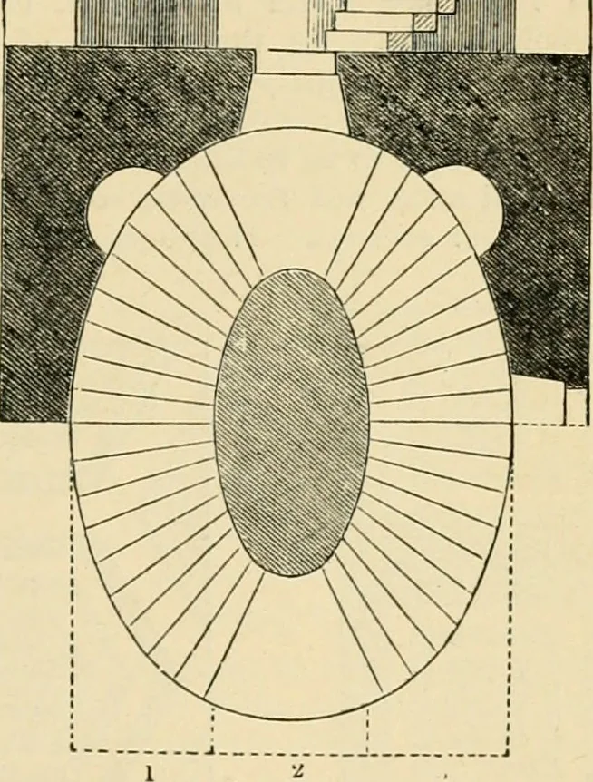 An illustration from An encyclopaedia of architecture, historical, theoretical, & practical. New ed., rev., portions rewritten, and with additions by Wyatt Papworth, 1888, leaf 952