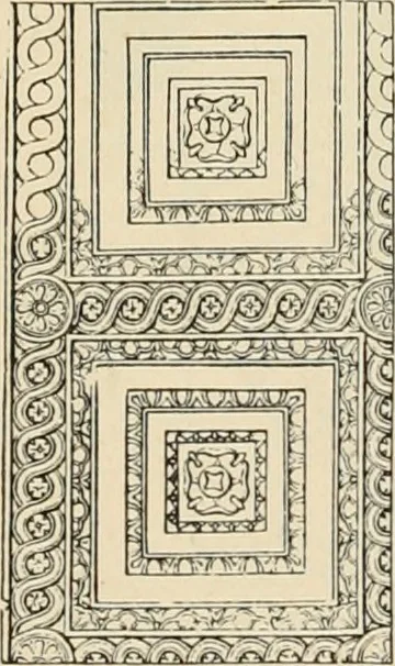 An illustration from An encyclopaedia of architecture, historical, theoretical, & practical. New ed., rev., portions rewritten, and with additions by Wyatt Papworth, 1888, leaf 953