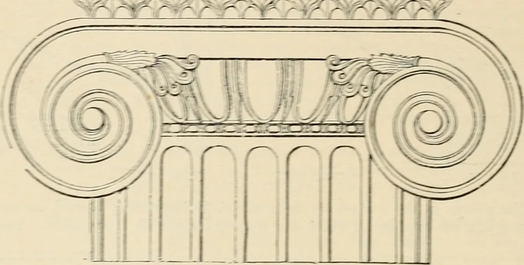 An illustration from An encyclopaedia of architecture, historical, theoretical, & practical. New ed., rev., portions rewritten, and with additions by Wyatt Papworth, 1888, leaf 971