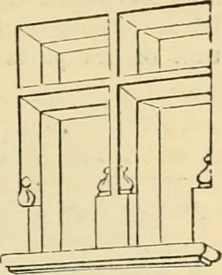An illustration from An encyclopaedia of architecture, historical, theoretical, & practical. New ed., rev., portions rewritten, and with additions by Wyatt Papworth, 1888, leaf 996