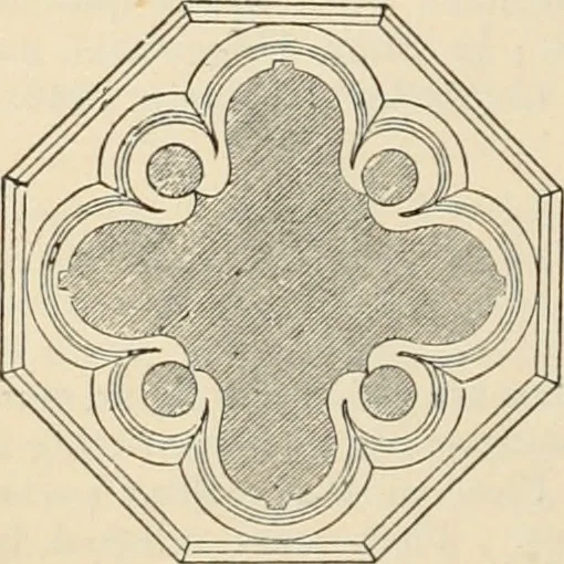 An illustration from An encyclopaedia of architecture, historical, theoretical, & practical. New ed., rev., portions rewritten, and with additions by Wyatt Papworth, 1888, leaf 997