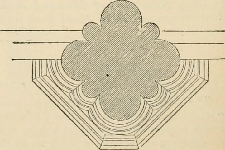 An illustration from An encyclopaedia of architecture, historical, theoretical, & practical. New ed., rev., portions rewritten, and with additions by Wyatt Papworth, 1888, leaf 997