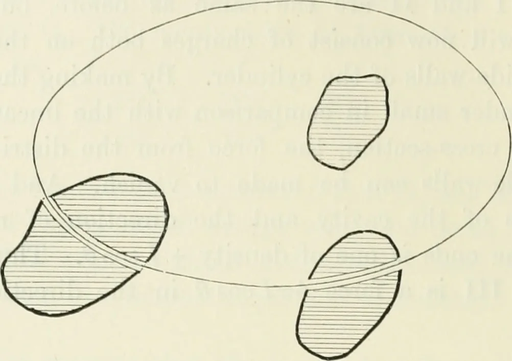 An illustration from The mathematical theory of electricity and magnetism, 1911, leaf 395