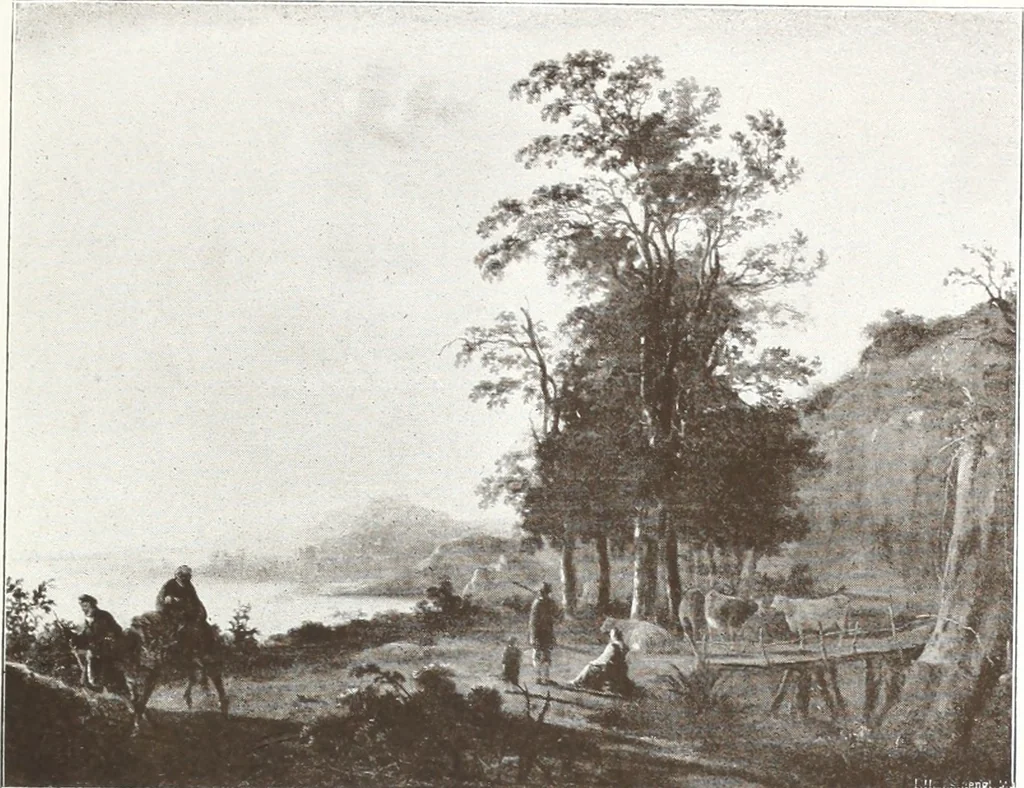 An illustration from Illustrated catalogue of 300 paintings by old masters of the Dutch, Flemish, Italian, French and English schools : being some of the part principal pictures which have at various times formed part of the Sedelmeyer Gallery, 1898, leaf 20