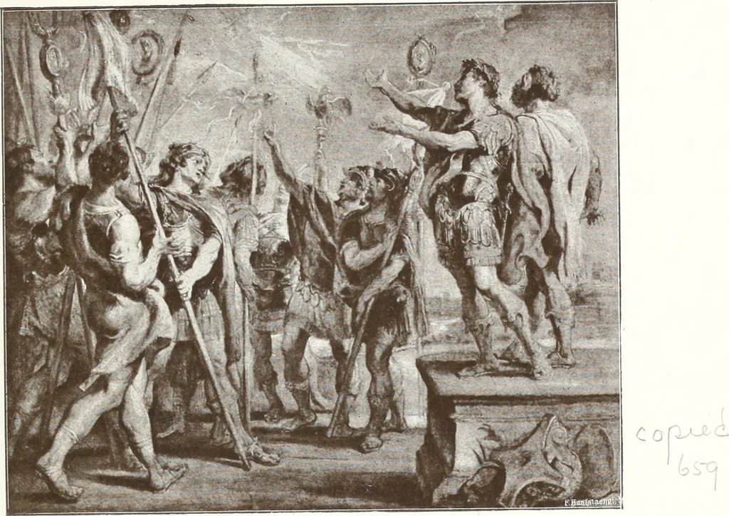 An illustration from Illustrated catalogue of 300 paintings by old masters of the Dutch, Flemish, Italian, French and English schools : being some of the part principal pictures which have at various times formed part of the Sedelmeyer Gallery, 1898, leaf 202