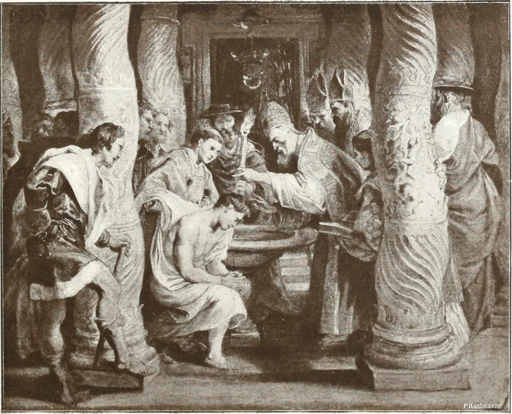 An illustration from Illustrated catalogue of 300 paintings by old masters of the Dutch, Flemish, Italian, French and English schools : being some of the part principal pictures which have at various times formed part of the Sedelmeyer Gallery, 1898, leaf 202