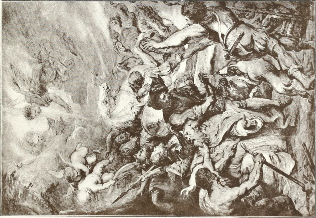 An illustration from Illustrated catalogue of 300 paintings by old masters of the Dutch, Flemish, Italian, French and English schools : being some of the part principal pictures which have at various times formed part of the Sedelmeyer Gallery, 1898, leaf 204