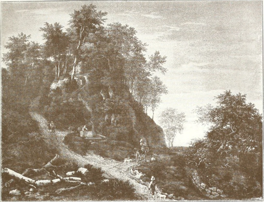 An illustration from Illustrated catalogue of 300 paintings by old masters of the Dutch, Flemish, Italian, French and English schools : being some of the part principal pictures which have at various times formed part of the Sedelmeyer Gallery, 1898, leaf 216