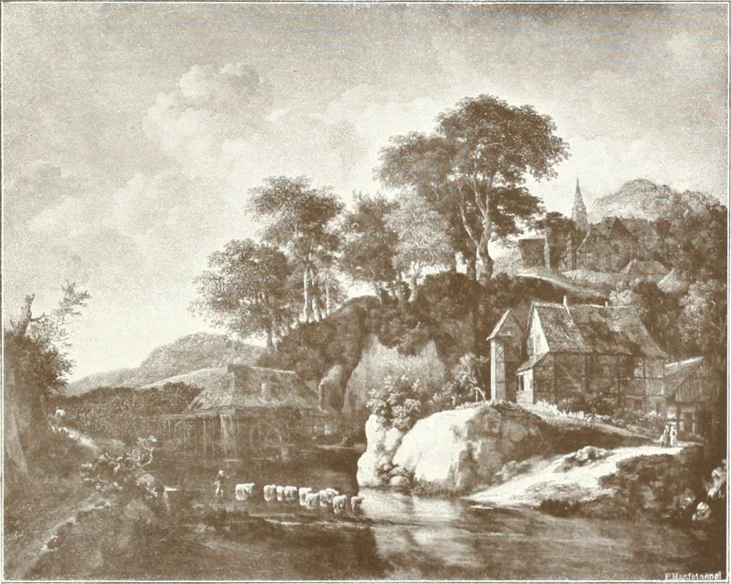An illustration from Illustrated catalogue of 300 paintings by old masters of the Dutch, Flemish, Italian, French and English schools : being some of the part principal pictures which have at various times formed part of the Sedelmeyer Gallery, 1898, leaf 216