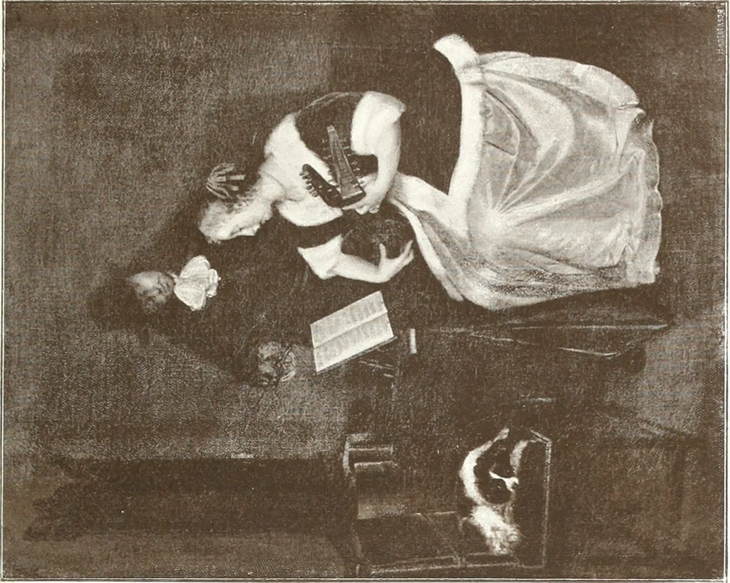 An illustration from Illustrated catalogue of 300 paintings by old masters of the Dutch, Flemish, Italian, French and English schools : being some of the part principal pictures which have at various times formed part of the Sedelmeyer Gallery, 1898, leaf 254