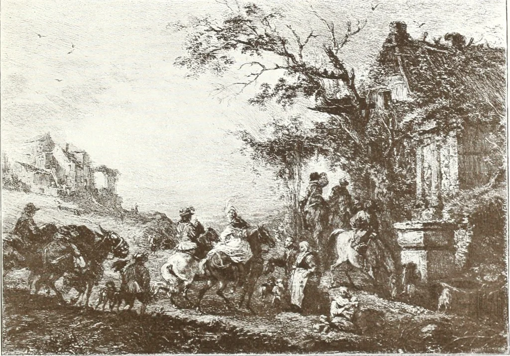 An illustration from Illustrated catalogue of 300 paintings by old masters of the Dutch, Flemish, Italian, French and English schools : being some of the part principal pictures which have at various times formed part of the Sedelmeyer Gallery, 1898, leaf 274