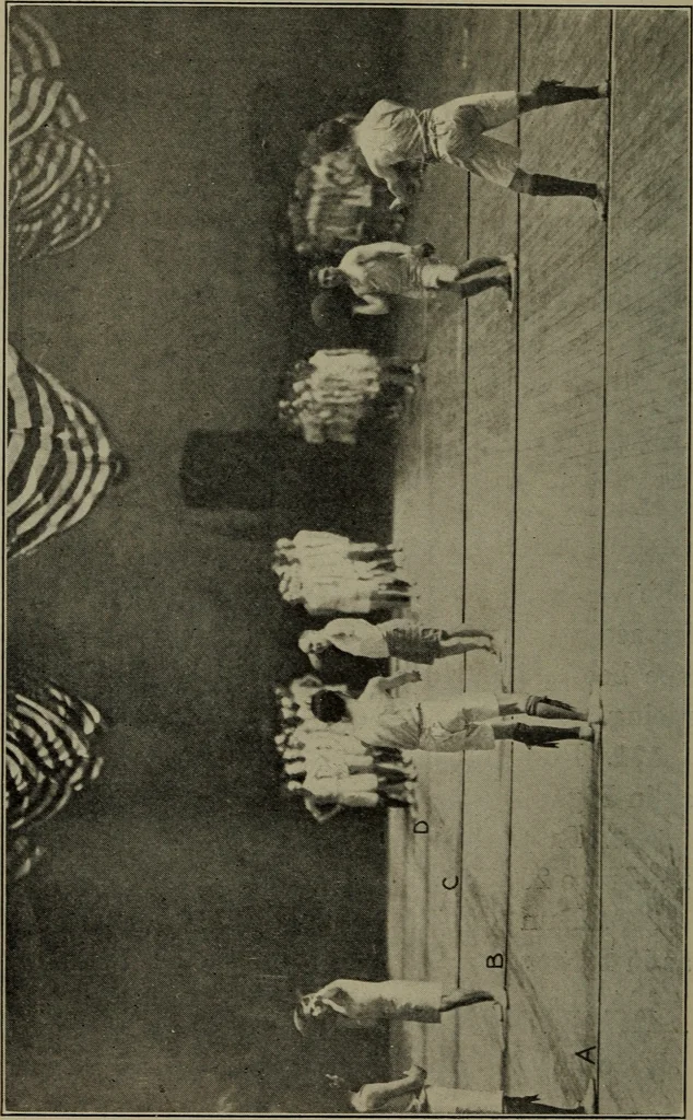 An illustration from 325 group contests for the army, navy, and school, 1918, leaf 65
