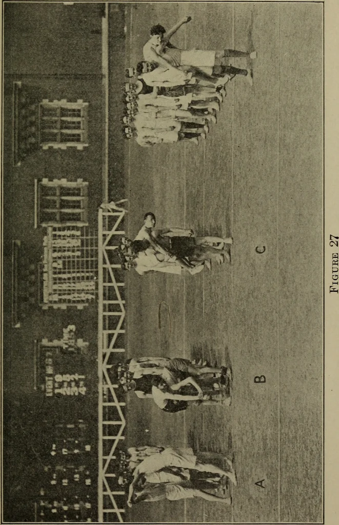 An illustration from 325 group contests for the army, navy, and school, 1918, leaf 80