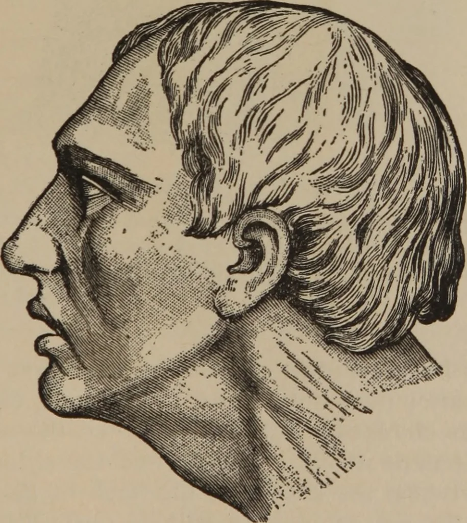 An illustration from The science of facial expression : the new system of diagnosis, based on original researches and discoveries, 1917, leaf 42